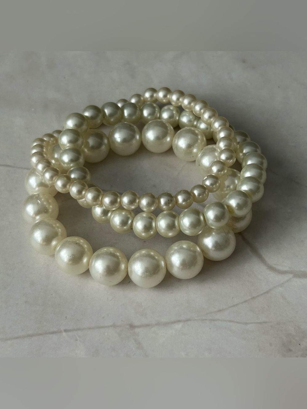 Classic Pearl Stretch Bracelet Stack